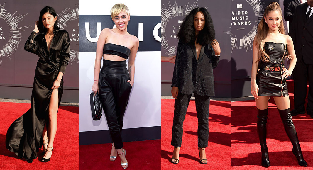 Kylie Jenner, Miley Cyrus, Solange Knowles and Ariana Grande 2014 VMAs Style