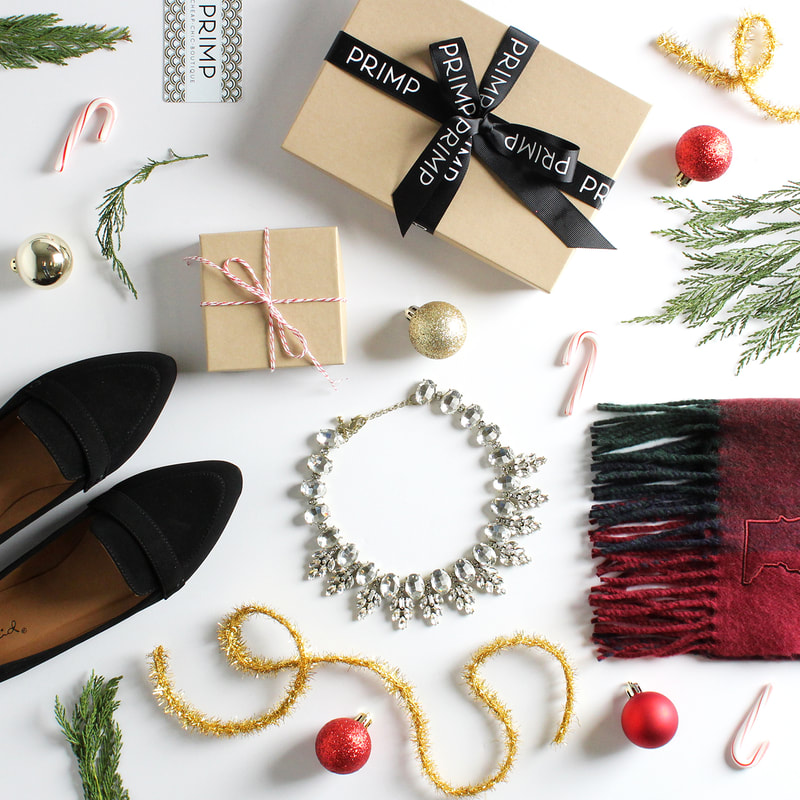 A photo of a holiday themed flatlay taken by Melanie Richtman